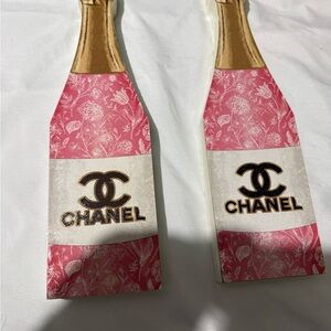 CHANEL White Decorative Bottle Set